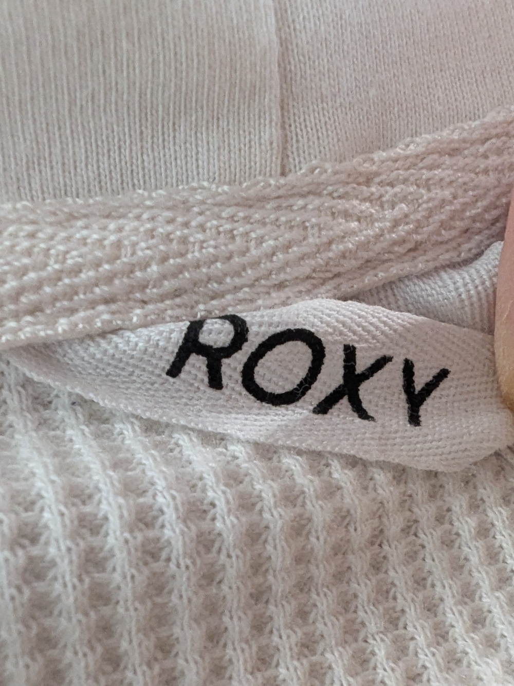Roxy Cream Button-Front Hooded Shirt - Picture 9 of 9